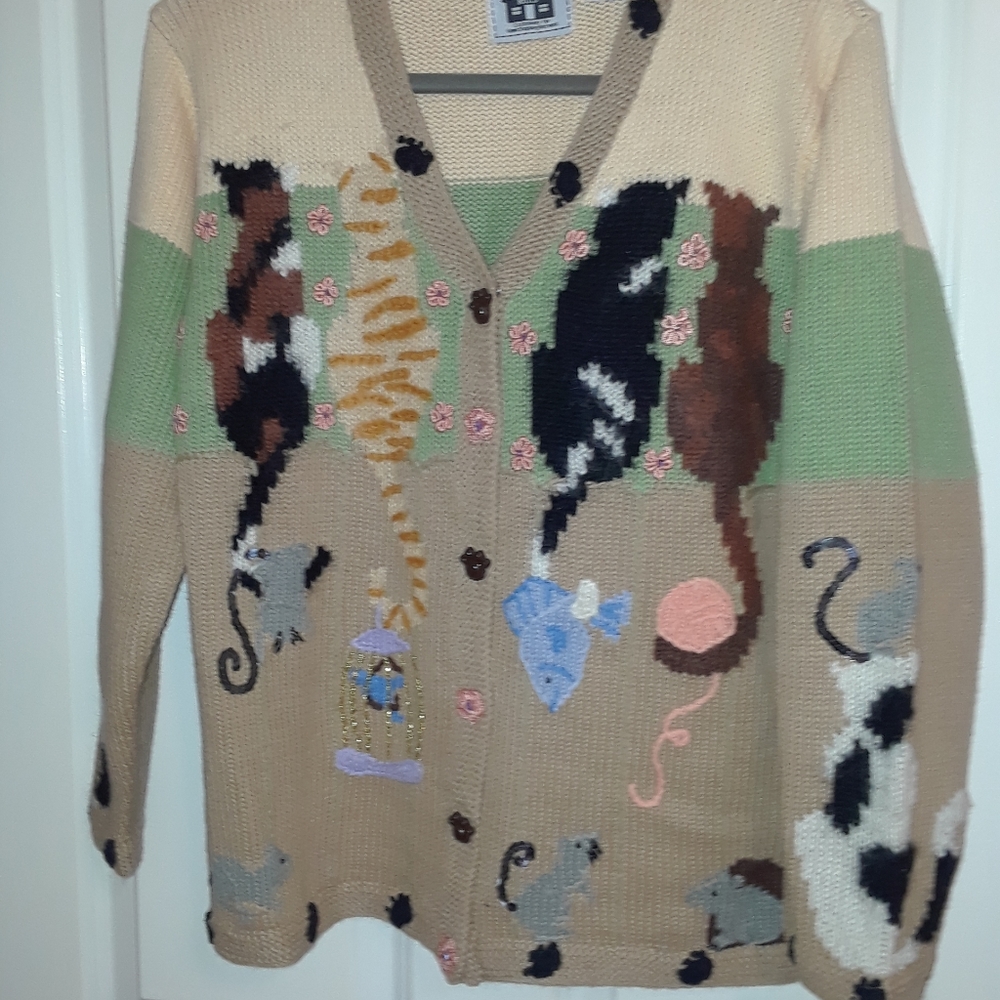 Storybook Knits Cardigan knit cotton sweater